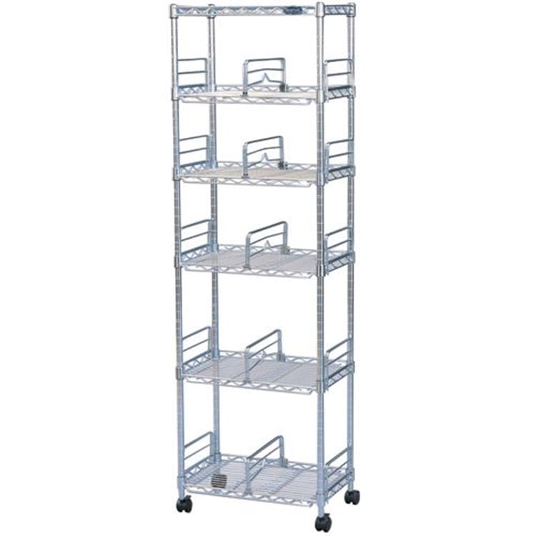 ［マイル5倍！12/7迄］[幅47cm]メタルミニ（ポール直径19mm：棚板6枚)ブックシェルフ MM-B425