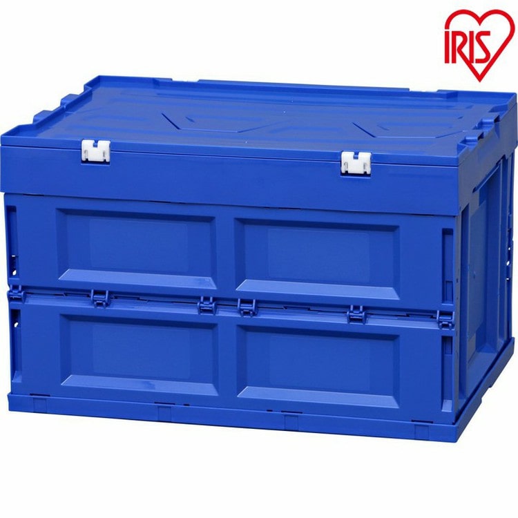 ［マイル5倍！12/7迄］フタ付ハードおりたたみコンテナ HDOH-50L クリア