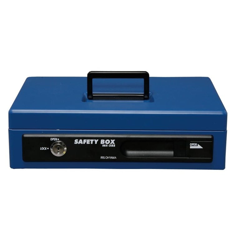 ［マイル5倍！12/7迄］手提げ金庫 ≪A5サイズ・スリム≫ SBX-A5S ブルー