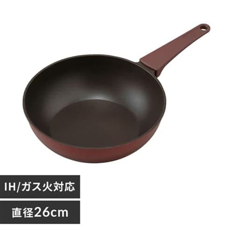 取っ手一体型炒め鍋 ２６ｃｍ ＩＨ DCP-I26