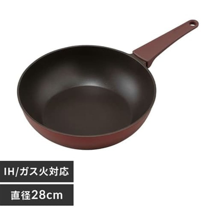 取っ手一体型炒め鍋 ２８ｃｍ ＩＨ DCP-I28
