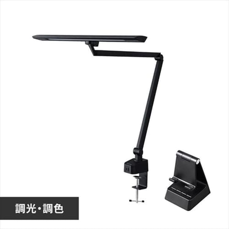 ［マイル5倍！12/7迄］デスクライトT型 クランプタイプ LDL-TCDL-KB ブラック