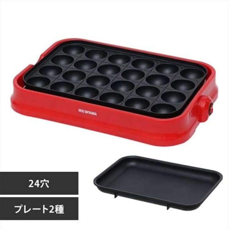 着脱式2WAYホットプレート レッド PHP-24W-R