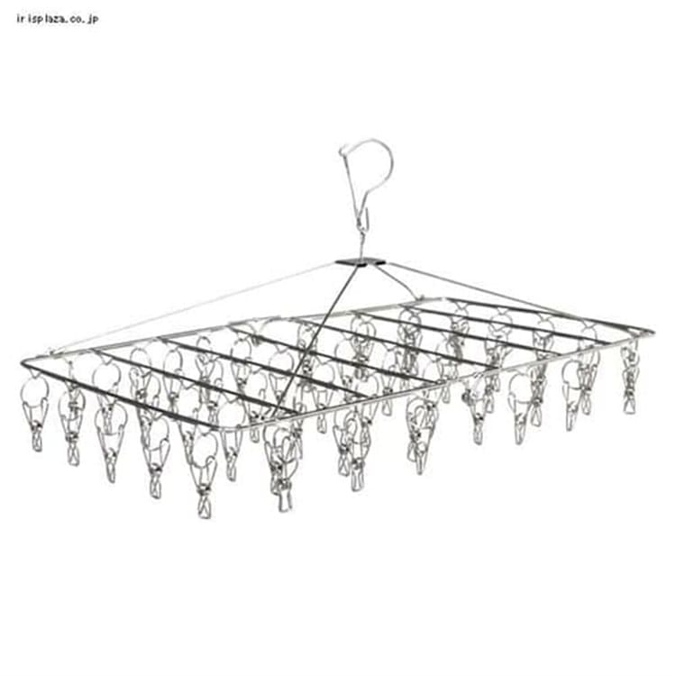 [2個セット]ステンレスピンチハンガー 52ピンチ