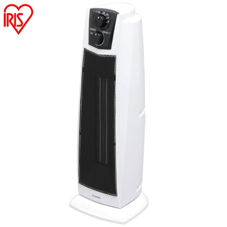 ［マイル5倍！12/7迄］タワー型セラミックヒーター PCH-1260K-W  ホワイト