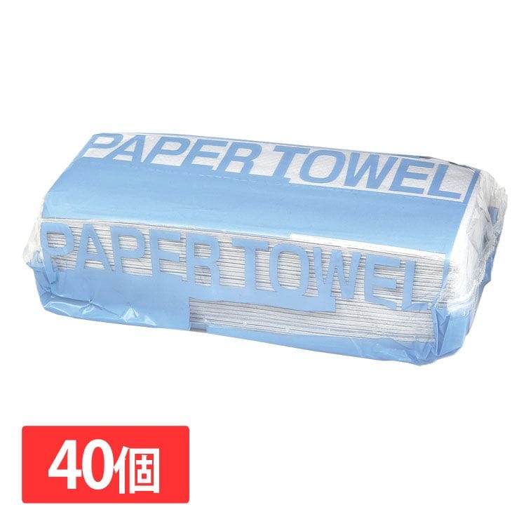 ペーパータオル ペーパーハンドタオル ハンドタオル 大容量 40個 再生 小判 200枚 シングル 5個入り×8袋セット まとめ買い 備蓄 業務用 伊藤忠紙パルプ
