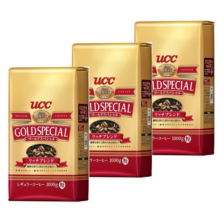 ［マイル5倍！12/7迄］UCC ［3個セット］UCC ゴールドスペシャル リッチブレンド 1000g