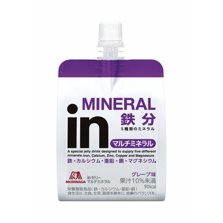 ［72個］森永inゼリー マルチミネラル 森永 インゼリー マルチミネラル 180g 低カロリー 果汁5% 食物繊維 ビタミン チャージ 食感 森永製菓