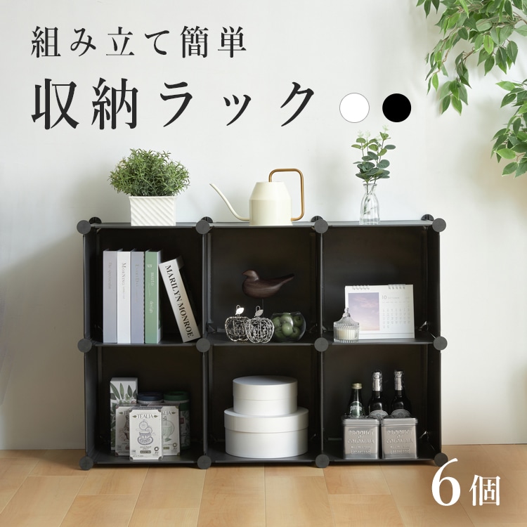 PP収納ボックス 6P 0406510 ブラック