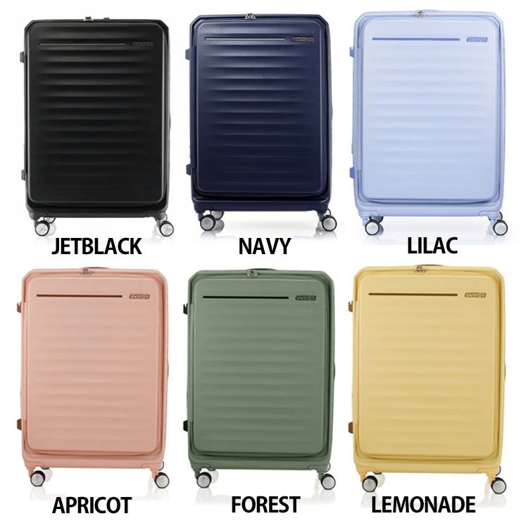 スーツケース Lサイズ FRONTEC SPINNER 75/28 EXP TSA JAM アメリカンツーリスター サムソナイト キャリーバッグ FRONTEC フロンテック L ファスナー 4輪 ダブルキャスター(8輪) フロントオープン