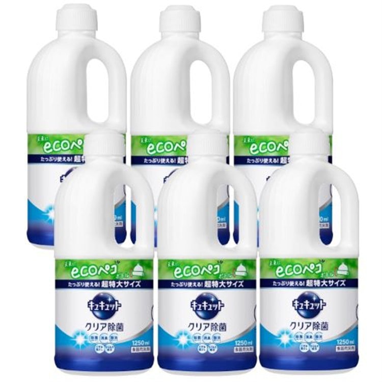 ［マイル5倍！12/7迄］[6個セット]キュキュット クリア除菌 つめかえ用 1250ml