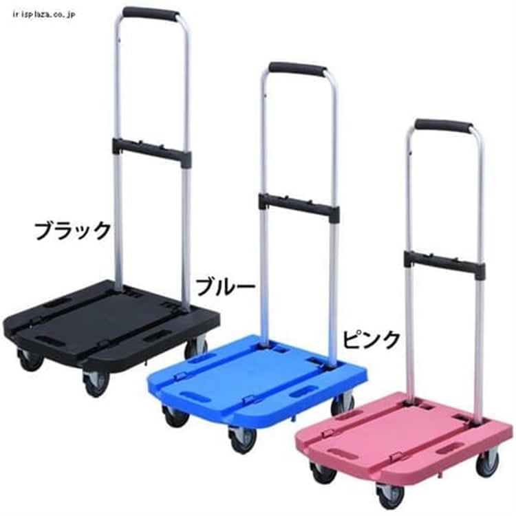 小型プラ台車 ブラック