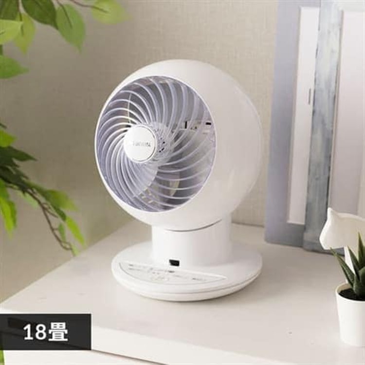 ［マイル5倍！12/7迄］サーキュレーター 18畳 ボール型左右首振り ホワイト PCF-SC15