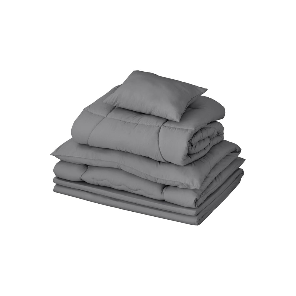 マットレス付き布団５点セット KFS-M5RS ダークグレー