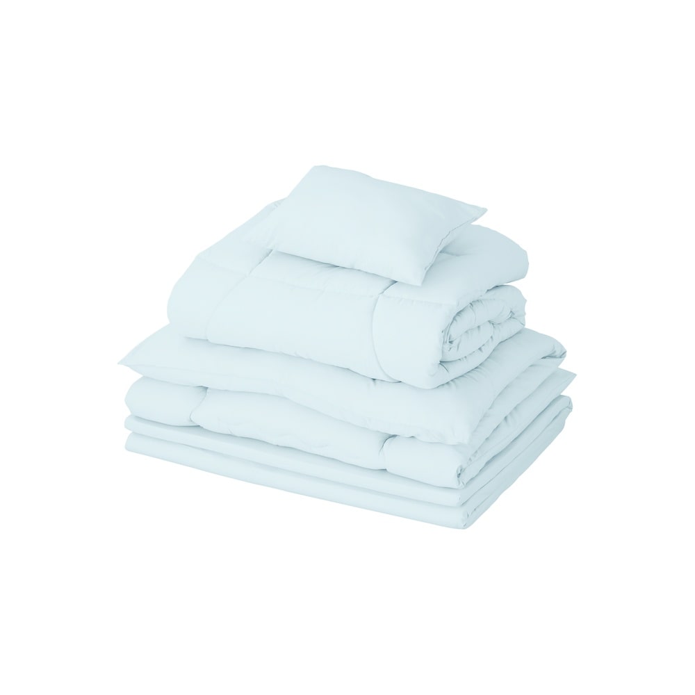 マットレス付き布団５点セット KFS-M5RS ライトブルー