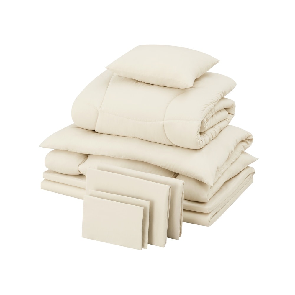 マットレス付き布団９点セット KFS-M9S グレージュ