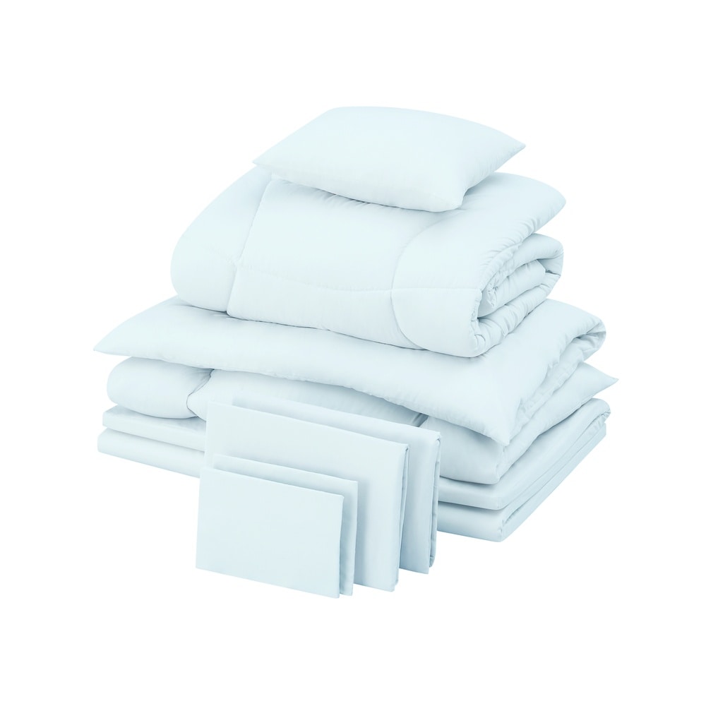 マットレス付き布団９点セット KFS-M9S ライトブルー