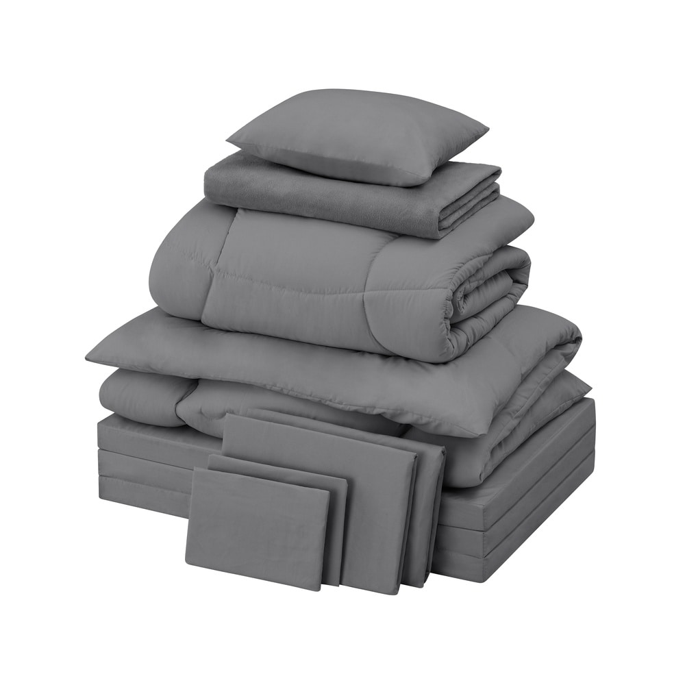 こだわりマットレス付き布団１０点セット KFS-KM10S ダークグレー