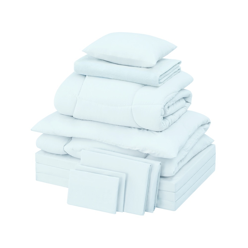 こだわりマットレス付き布団１０点セット KFS-KM10S ライトブルー