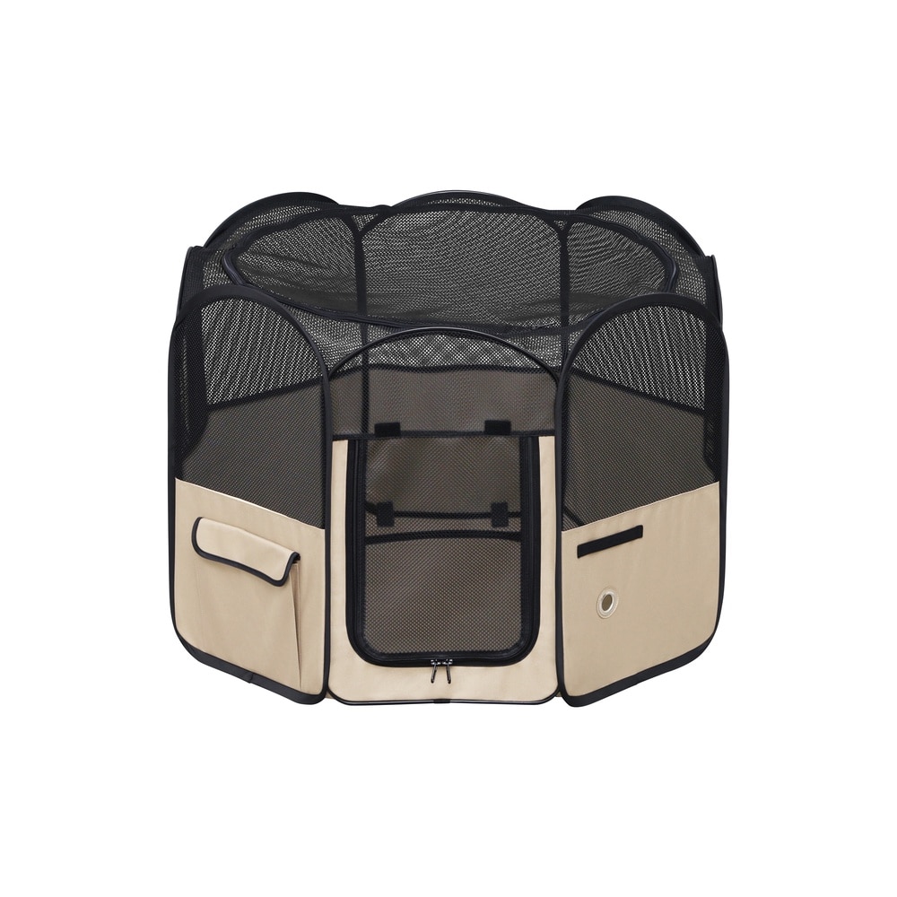 ［マイル5倍！12/7迄］折りたたみファブリックサークル Mサイズ POTS-920B ベージュ