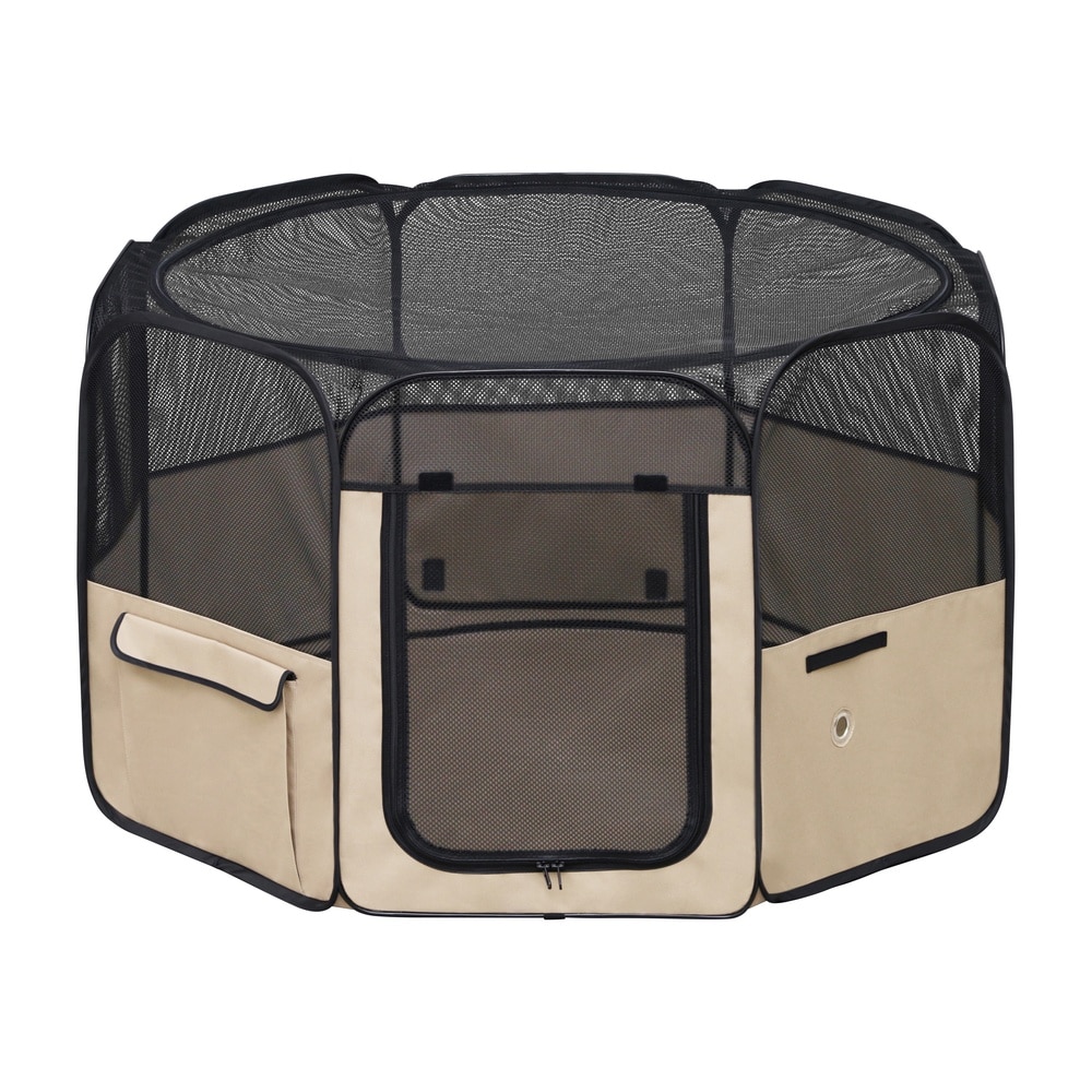 ［マイル5倍！12/7迄］折りたたみファブリックサークル Lサイズ POTS-1300B ベージュ