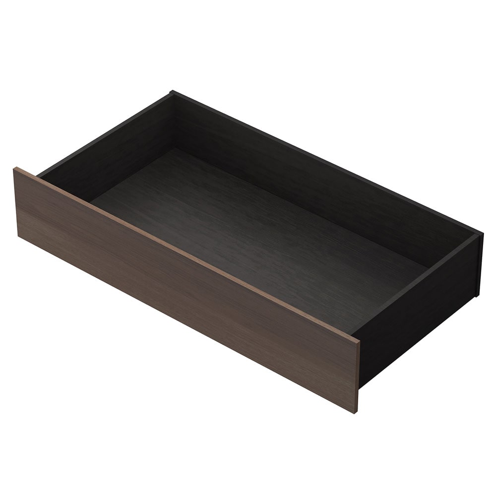 スチールベッド引き出し SBW-HK ブラック／ウォールナット