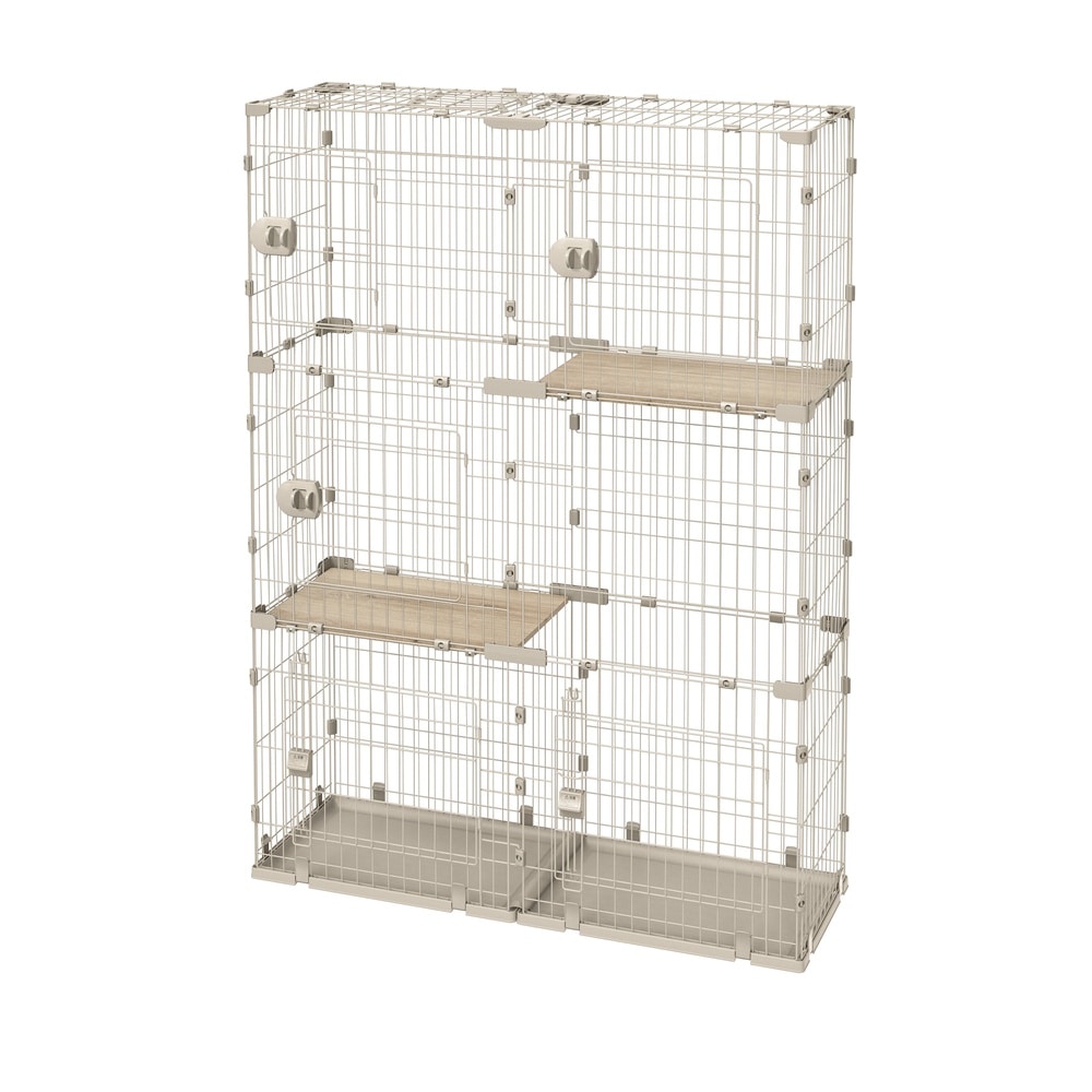 広々スリムキャットケージ HSCCｰ642 ライトベージュ