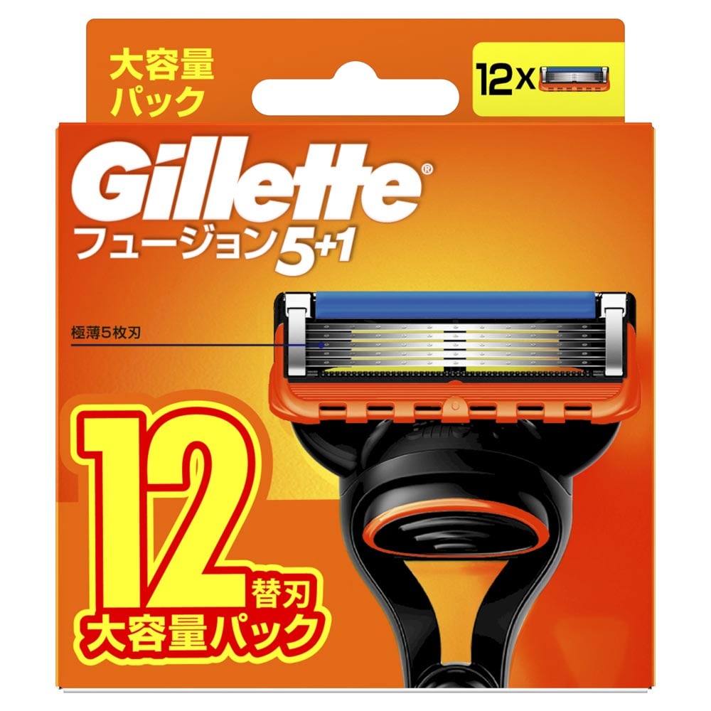 Gillette フュージョンマニュアル替刃12B
