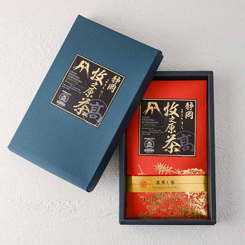 ［5倍マイル！本日2/27迄］高柳製茶 静岡牧之原「深蒸しかぶせ茶」金印極上 【時間指定不可】【代引不可】【同梱不可】【プラザセレクト】