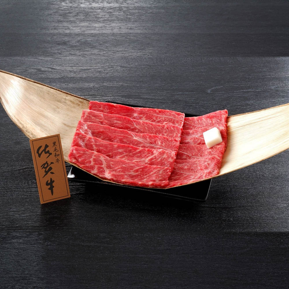 【冷凍】大西食品 佐賀県産 佐賀牛モモすき焼き 400g 【時間指定不可】【代引不可】【同梱不可】【プラザセレクト】