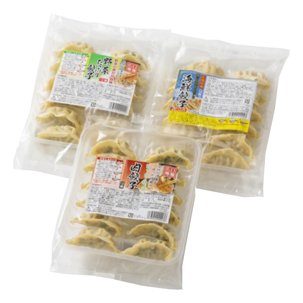 ［5倍マイル！本日2/27迄］【冷凍】美勢商事 3種の餃子セット 36個 【時間指定不可】【代引不可】【同梱不可】【プラザセレクト】