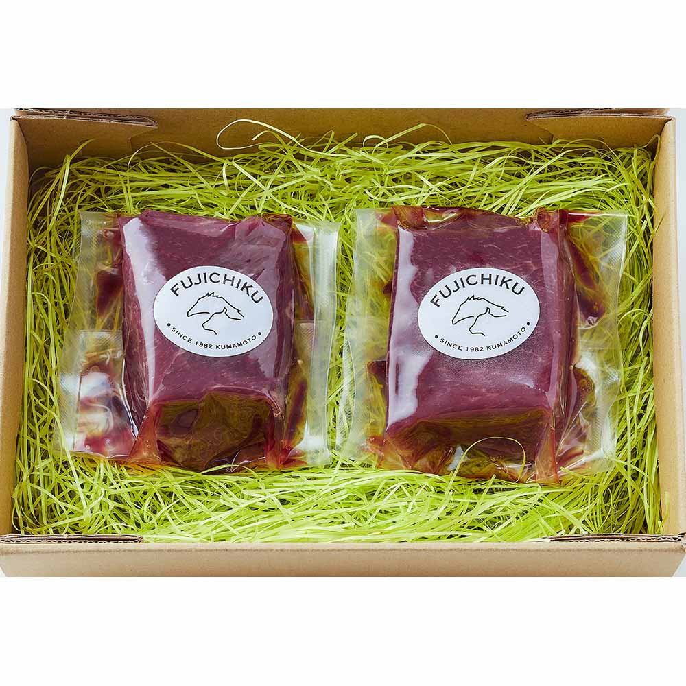 フジチク ふじ馬刺し 上赤身2個セット 2509 【時間指定不可】【代引不可】【同梱不可】【プラザセレクト】