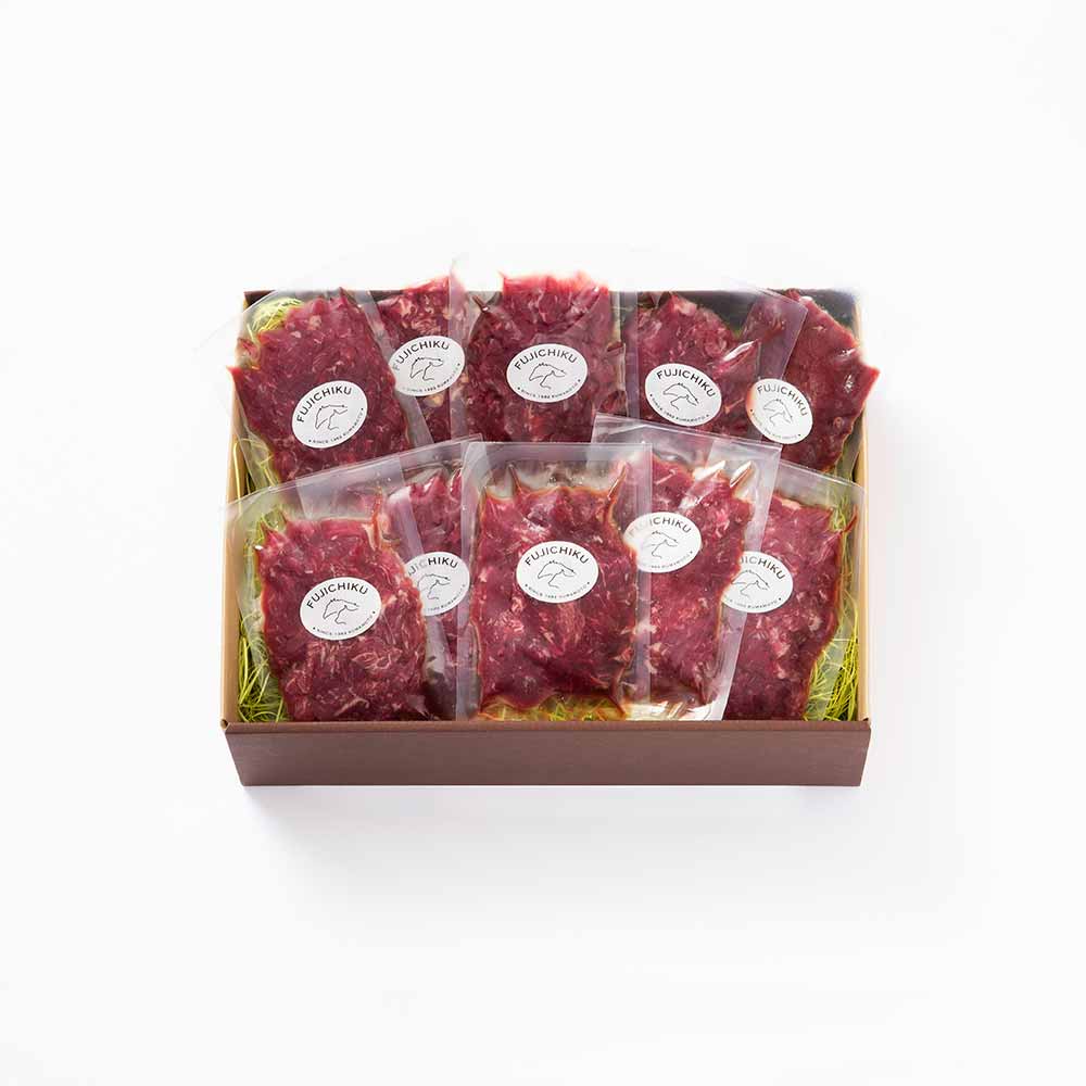 フジチク ふじ馬刺し おつまみユッケ10個セット 2519 【時間指定不可】【代引不可】【同梱不可】【プラザセレクト】
