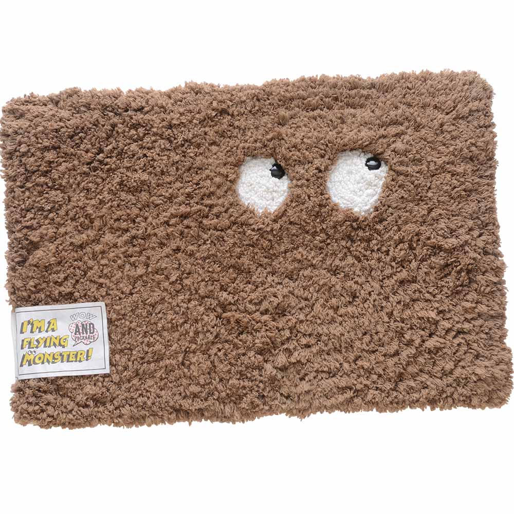 株式会社テクノプライム コーナーマット フライングモンスター 72280 ブラウン【プラザセレクト】