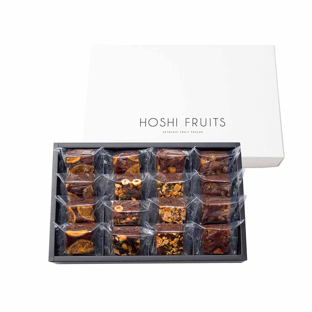 ［マイル5倍！12/7迄］ナッツとドライフルーツの贅沢ブラウニー 16個 HFNB-16 【時間指定不可】【代引不可】【同梱不可】