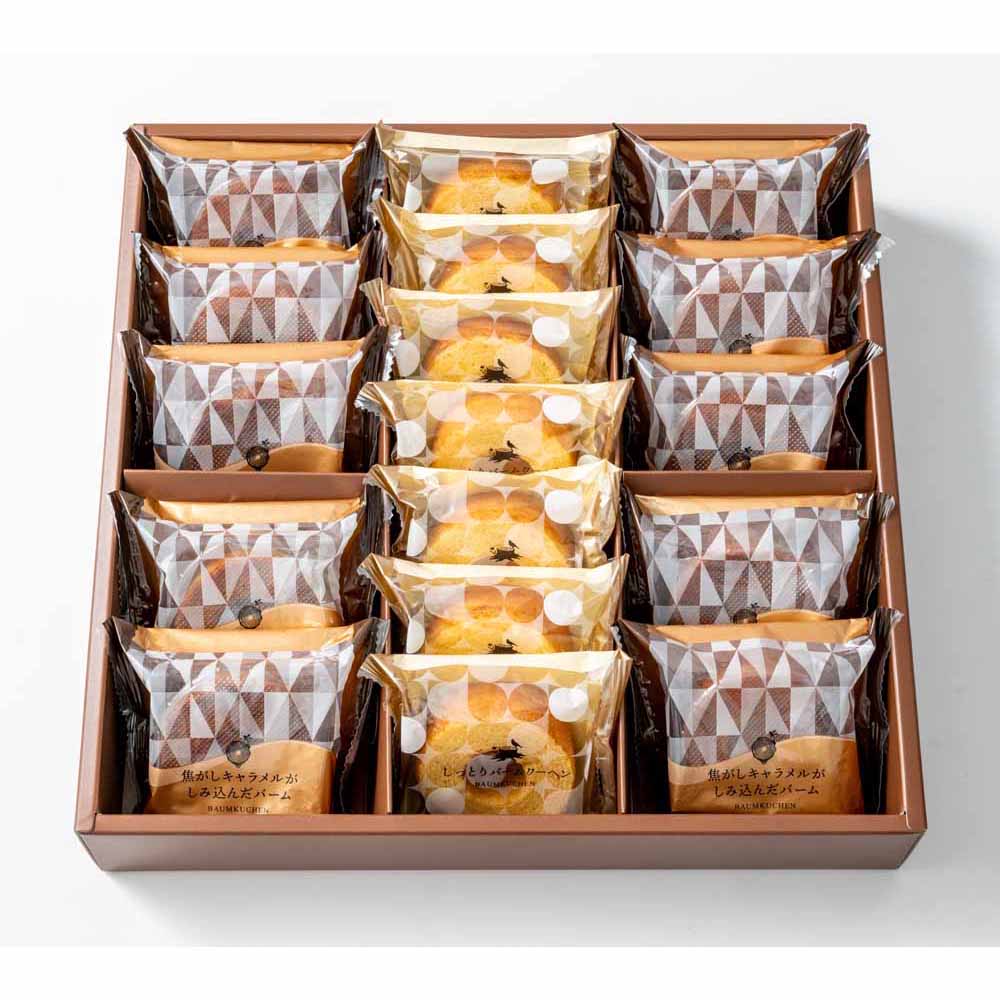 ［マイル5倍！12/7迄］焦がしキャラメルがしみ込んだバーム詰合せ 17個入 MRK-05 【時間指定不可】【代引不可】【同梱不可】