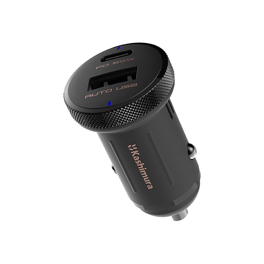 kashimura DC-PD65W USB 2ポート コンパクト ブラック