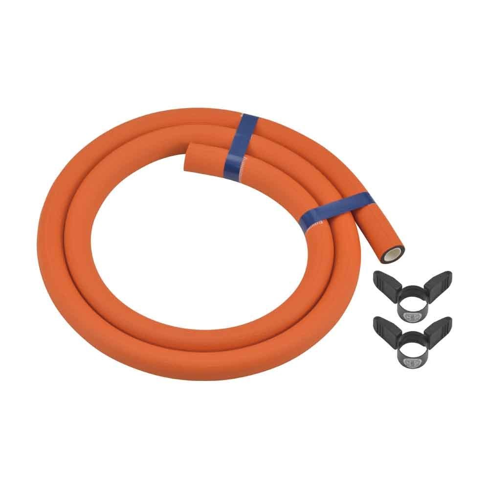 ガスホースLPガス用0.5m-ファイ9.5 オレンジ