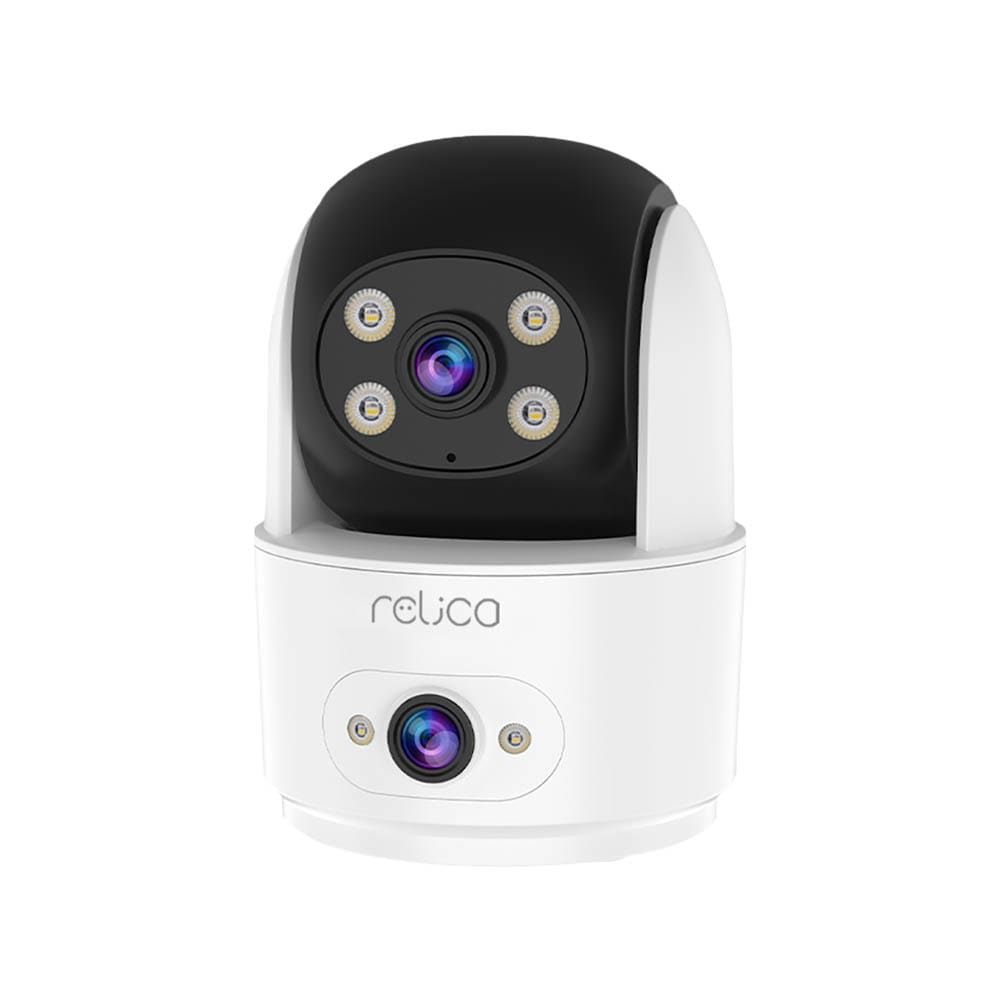 relica デュアルレンズ・見守りカメラ ホワイト RL117C 【プラザセレクト】