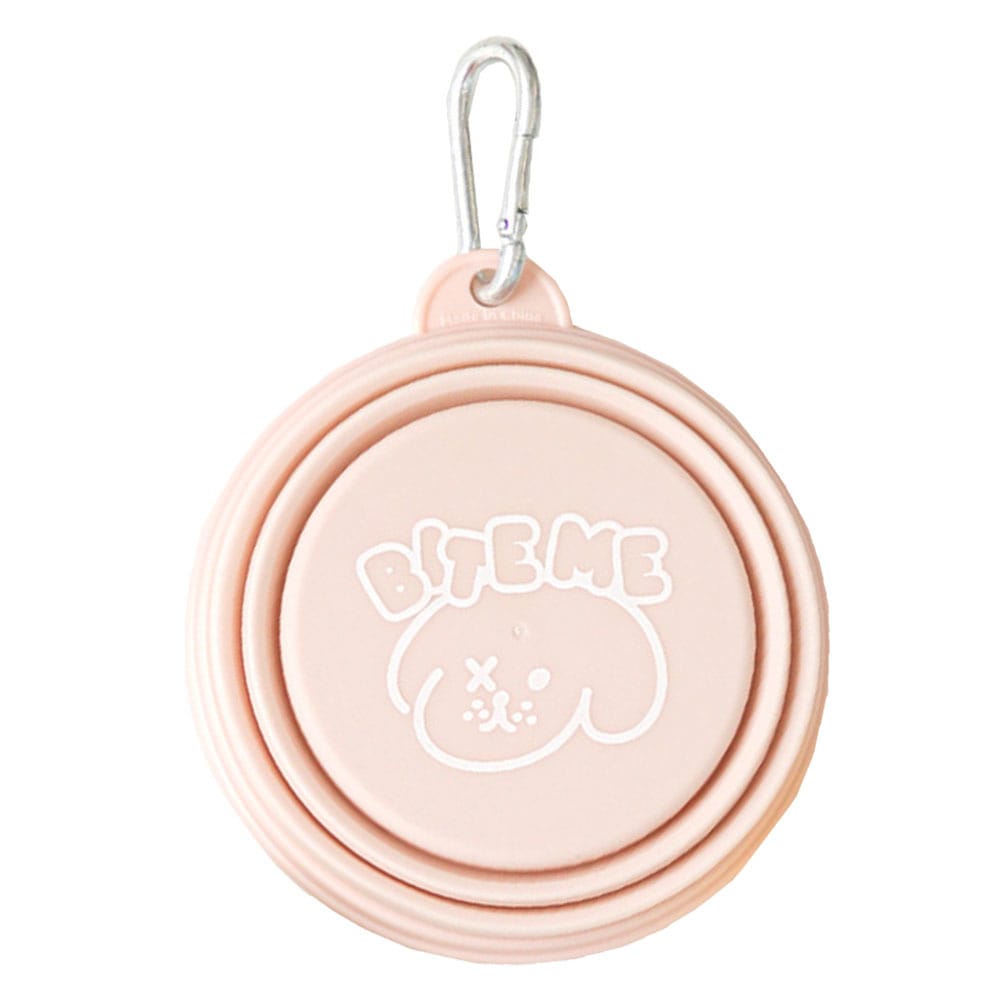 携帯用折りたたみボウルパステル ピンク