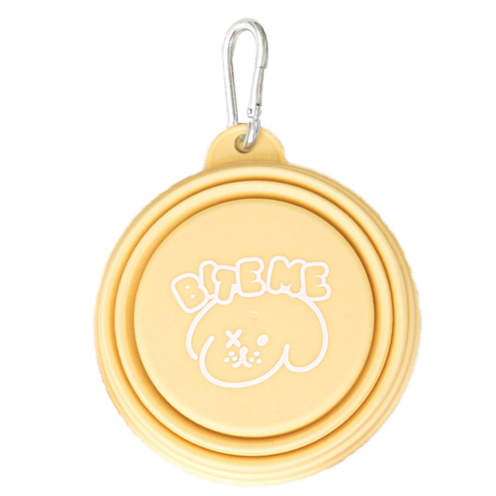 携帯用折りたたみボウルパステル バター