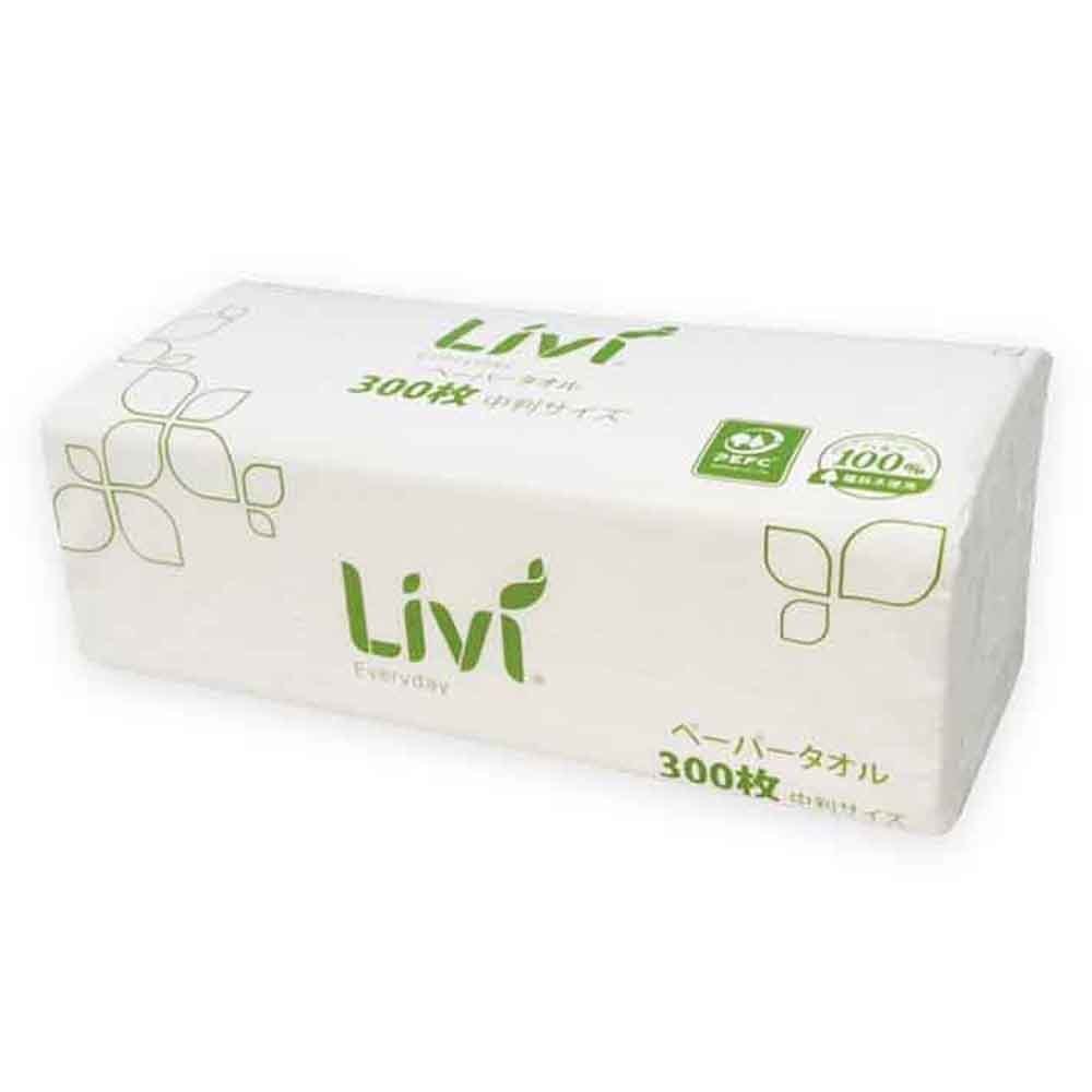 Livi リビィ ペーパータオル エブリデイ 中判 300枚×40個入 8791