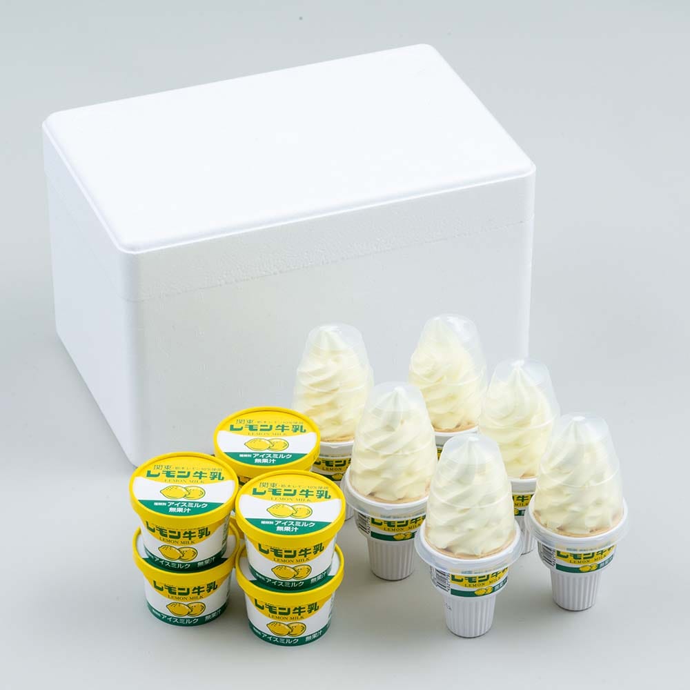 フタバ レモン牛乳アイスカップ・ソフトセット 【時間指定不可】【代引不可】【同梱不可】【プラザセレクト】