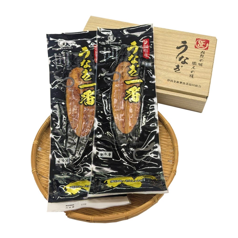 静岡うなぎ漁業協同組合　静岡県産うなぎ蒲焼２尾 【時間指定不可】【代引不可】【同梱不可】【プラザセレクト】