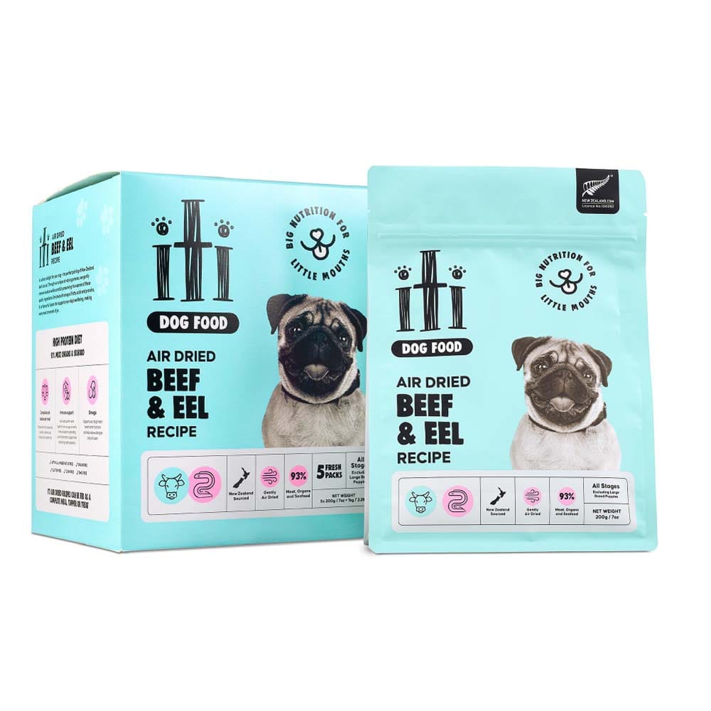 イティ イティドッグ ディナー 1kg(200g×5) ビーフ&イール(ウナギ)