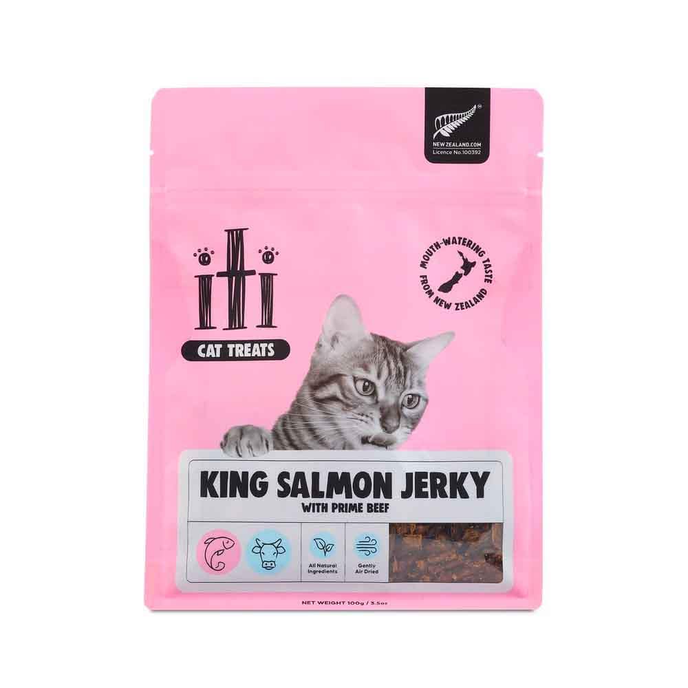 イティ キャットジャーキー 100g キングサーモン&ビーフジャーキービューティーケア