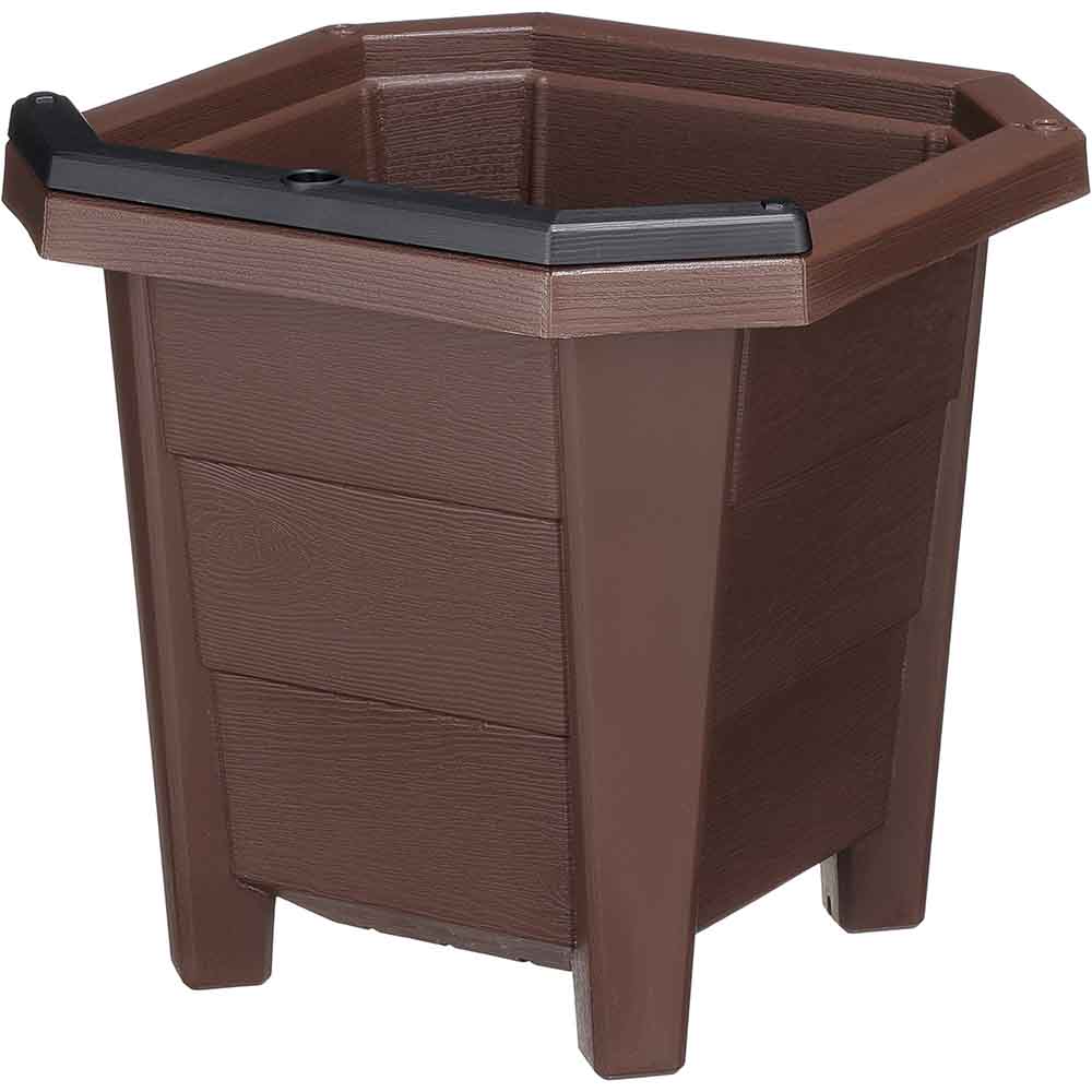 アップルウェアー 花と野菜のプランター 300型 ブラウン