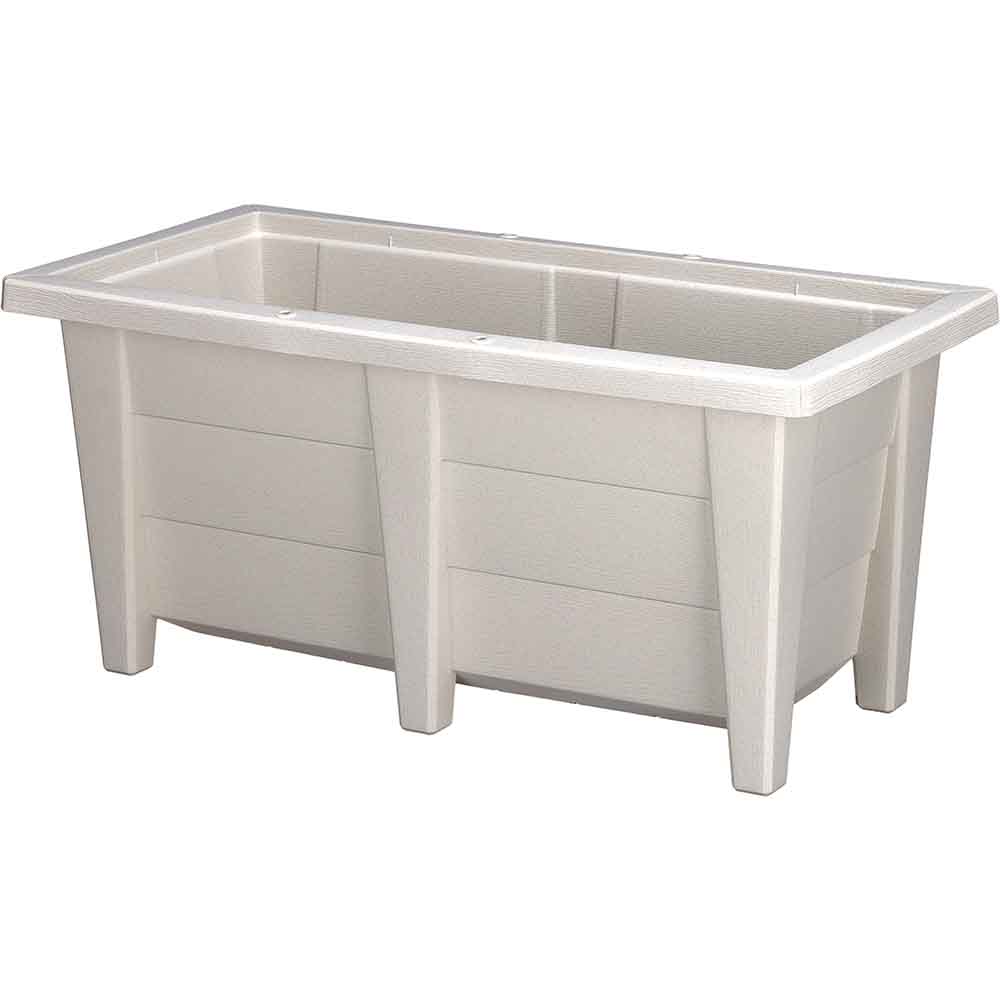 アップルウェアー 花と野菜のプランター 600型 ホワイト