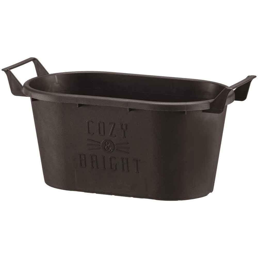 大和プラスチック グロウコンテナオーバル オーバル25型 ブラック