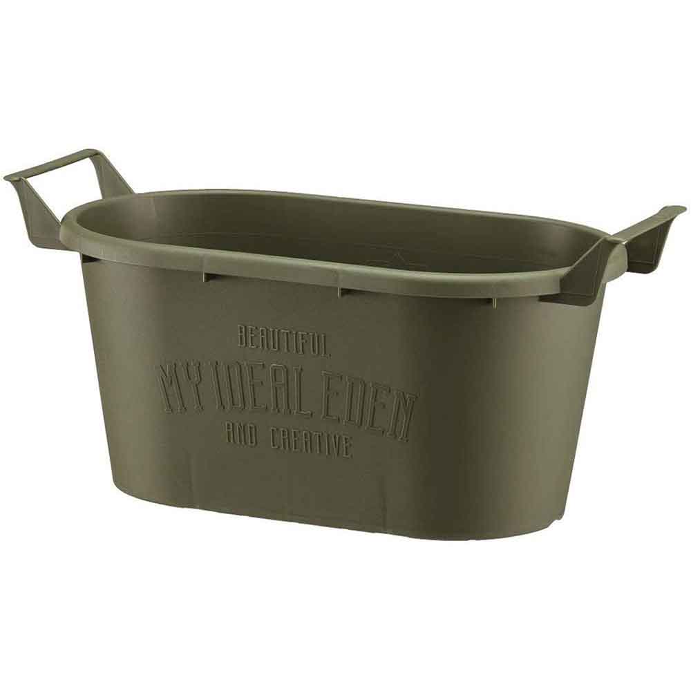 大和プラスチック グロウコンテナオーバル オーバル33型 グリーン